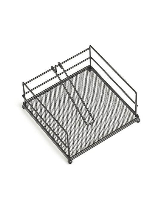 Zeller Metallic Napkin Holder Black 17.3x17.3x9cm