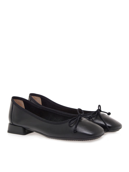 Desiree Shoes Lederne Damen Ballerinas in Schwarz Farbe