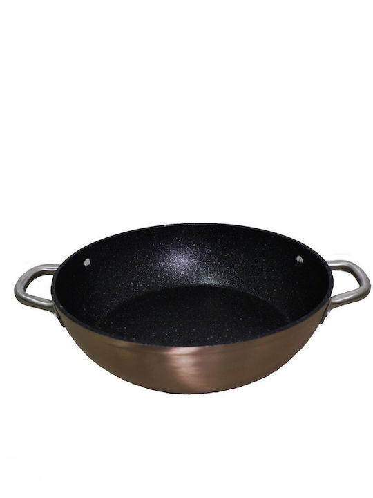 Ibili Natura Copper Wok Din Aluminiu Cu Acoperire Din Piatră