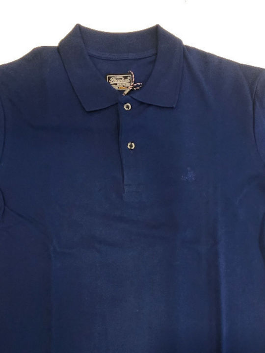 Paco & Co Bluza Bărbătească cu Mânecă Lungă Polo Blue