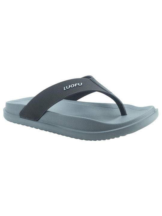 Luofu Men's Flip Flops Gray