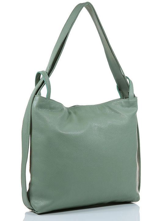 Passaggio Leather Leather Women's Bag Backpack Green