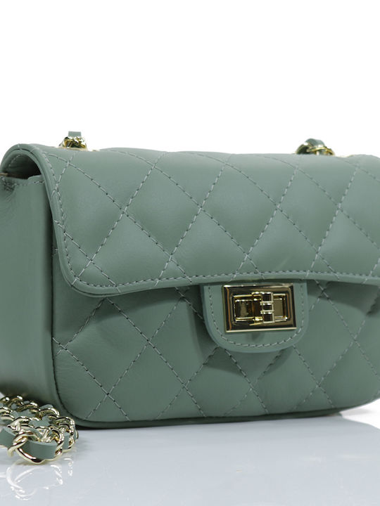 Passaggio Leather Leather Women's Bag Shoulder Green