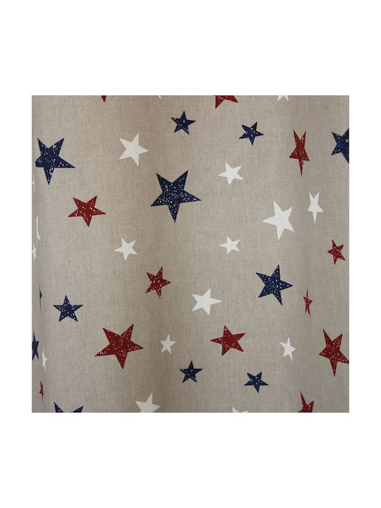 Decocraft Kids Rod Pocket Curtain Star Red 140x270cm