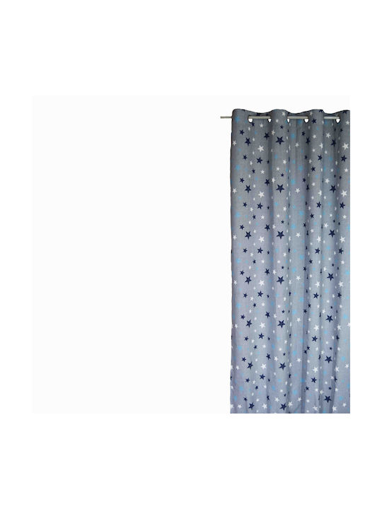 Decocraft Kids Grommet Top Curtain Star 140x260cm