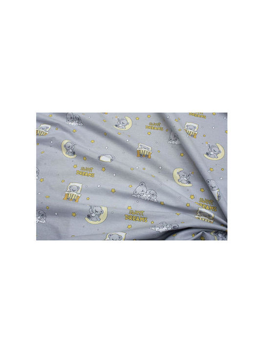 Dimcol Kids Cotton Pillowcase 50x70cm Grey