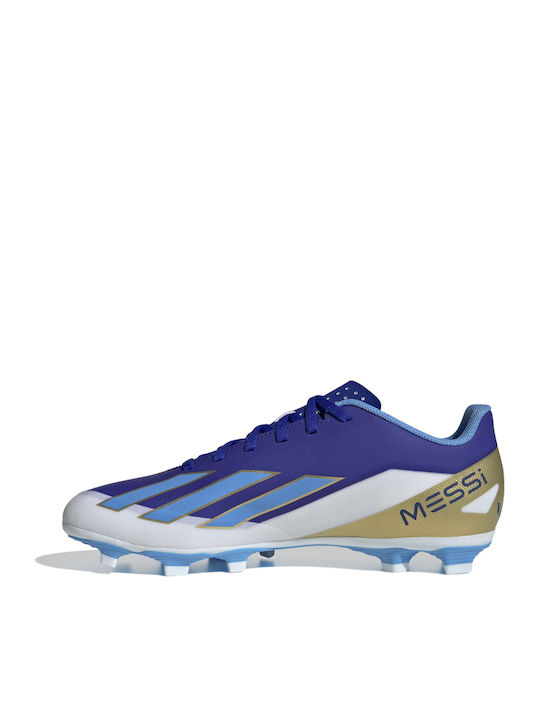 adidas X Crazyfast Club Messi Football Shoes with Cleats Lucid Blue / Blue Burst / Cloud White
