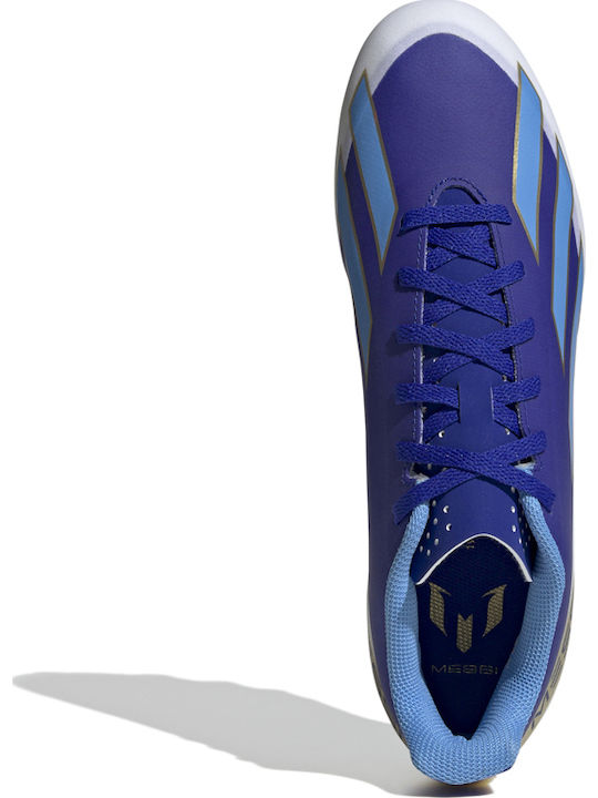 adidas X Crazyfast Club Messi Football Shoes with Cleats Lucid Blue / Blue Burst / Cloud White