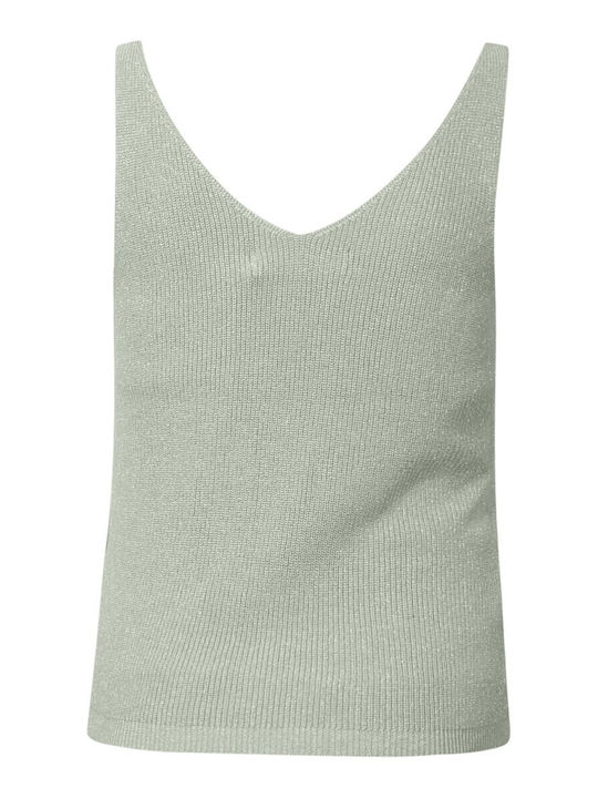 Women's Summer Top with Spaghetti Straps Green