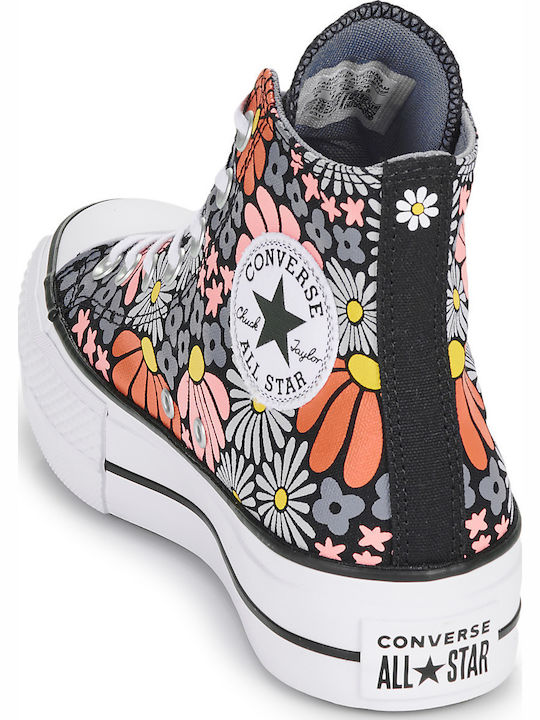 Chuck Taylor All Star Lift Γυναικεία Flatforms Μποτάκια Πολύχρωμα