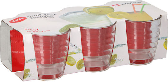 Alpina Appliances Water Glass Set Glass 225ml 6 Pieces