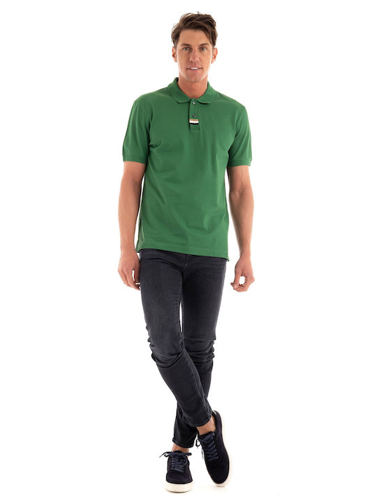 Hugo Boss Parlay Bluza Bărbătească cu Mânecă Scurtă Polo Verde