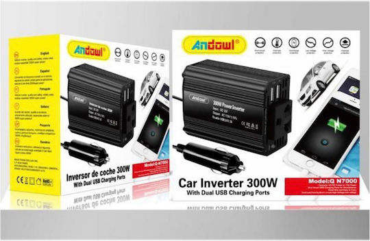 Andowl Car Inverter 300W for 12V DC