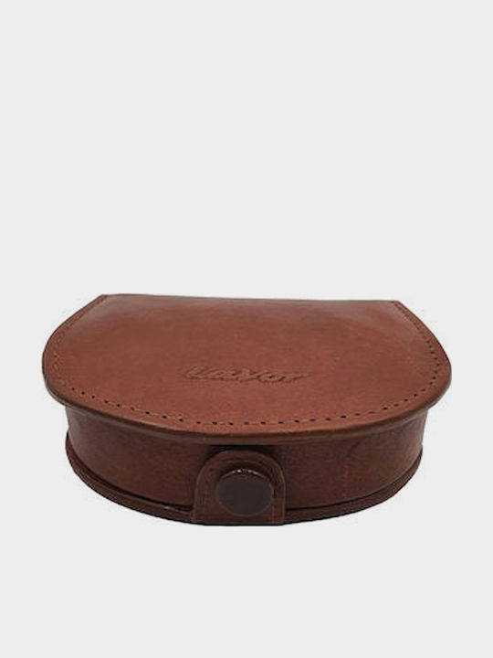 Leather Men's Wallet For Coins With RFID Tabac Brown