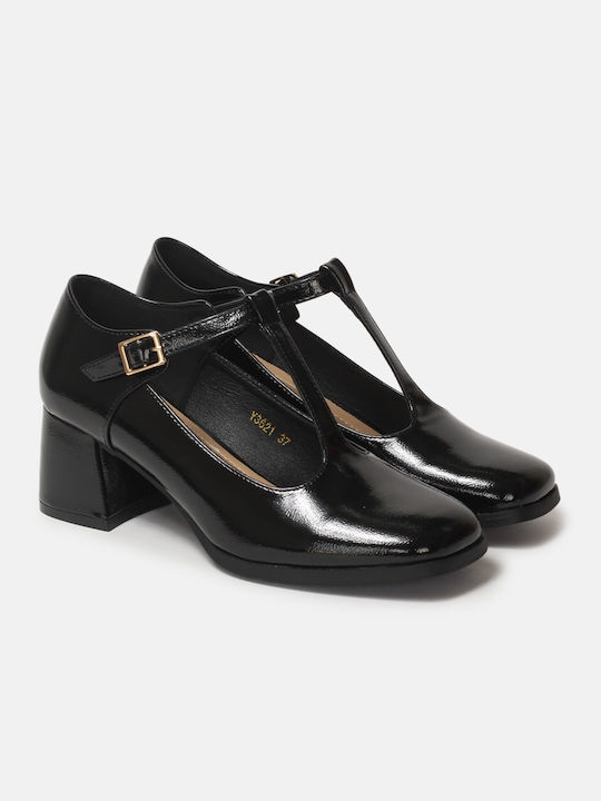 InShoes Patent Leather Black Heels