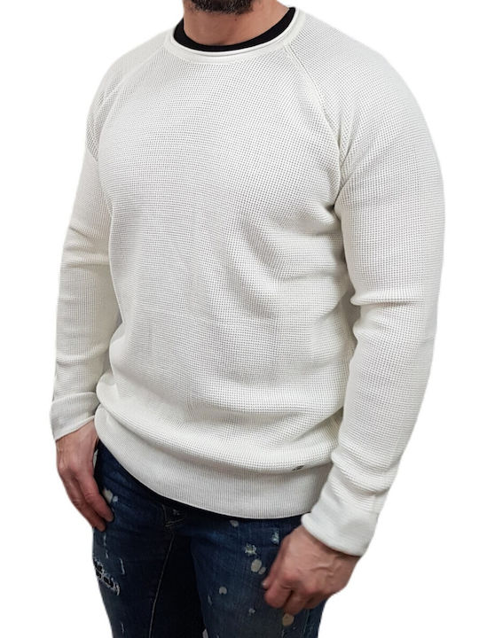 Vittorio Artist Herren Langarm-Pullover Beige