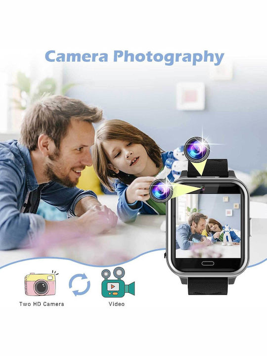 Kinder-Smartwatch Bauisan X28 2G mit Kamera Schwarz
