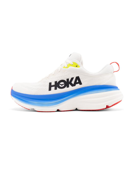 Hoka Bondi 8 Bărbați Pantofi sport Alergare Blanc De Blanc / Virtual Blue