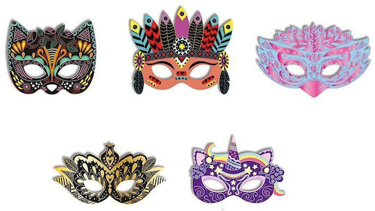 Janod Carnival Masks Scratchboard Creative Set
