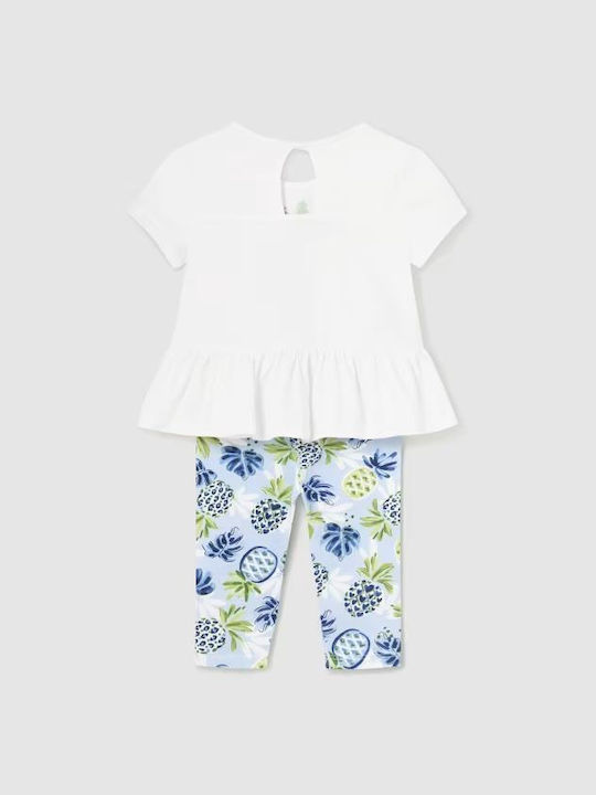 Mayoral Kinder Set mit Leggings Sommer 2Stück Blau