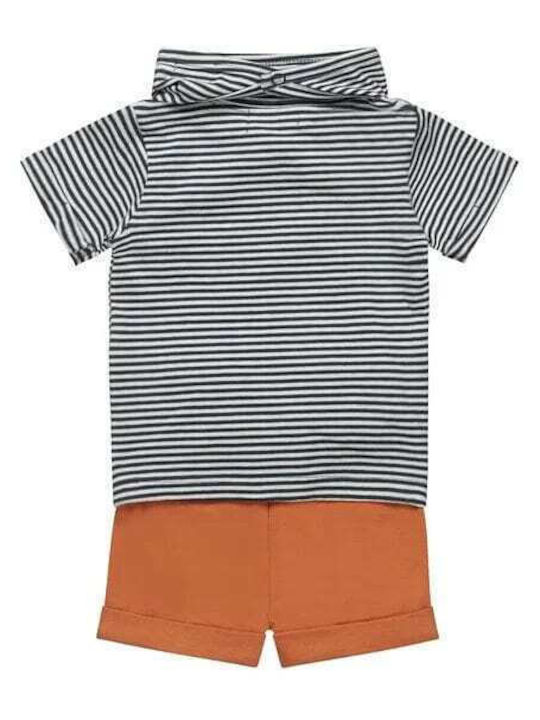 Dirkje Kids Set with Shorts Summer 2pcs Striped (striped)