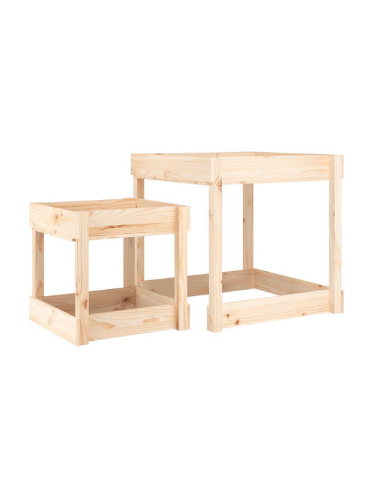 Kindertisch aus Holz Rosa