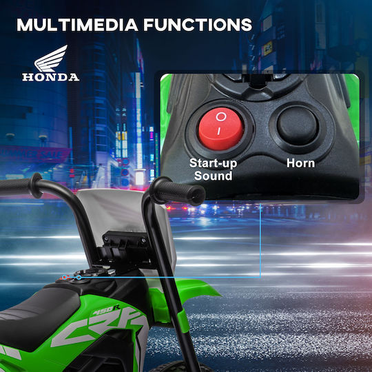 Kids Motorbike Inspired Honda CRF450 Electric 6 Volt Green