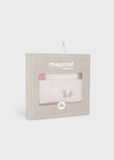 Mayoral Baby Sheet Crib Cotton Red 110x170cm