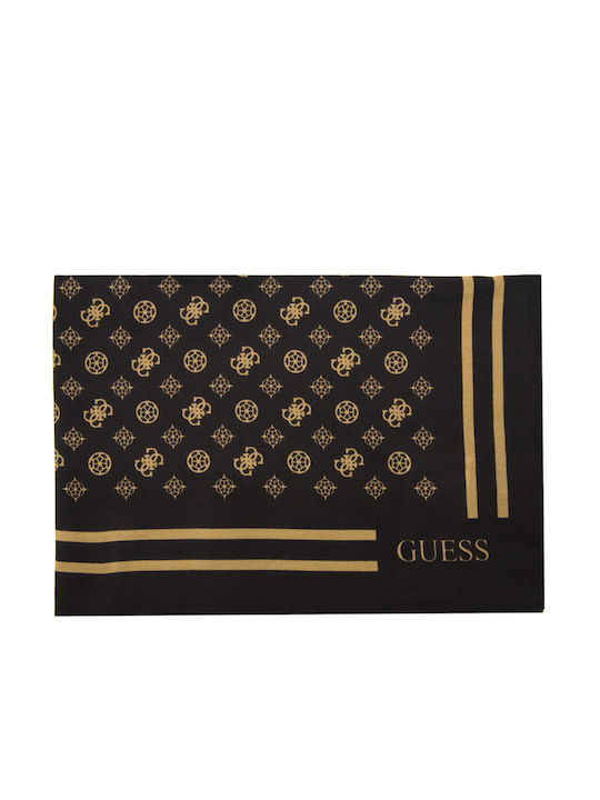 Guess Damen Seiden Schal Braun