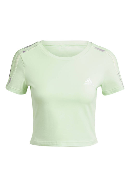 Adidas Essentials 3-stripes Γυναικείο Αθλητικό T-shirt Μαύρο