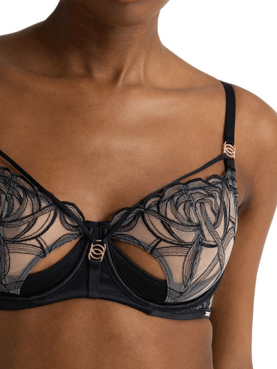 Bra with Light Padding Underwire Black
