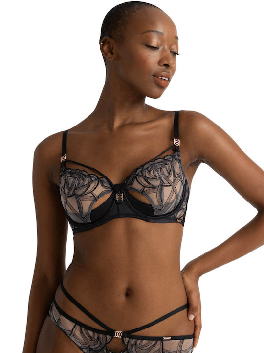 Bra with Light Padding Underwire Black
