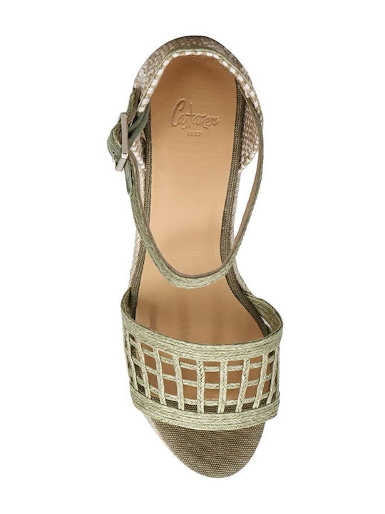 Women's Platform Espadrilles Green