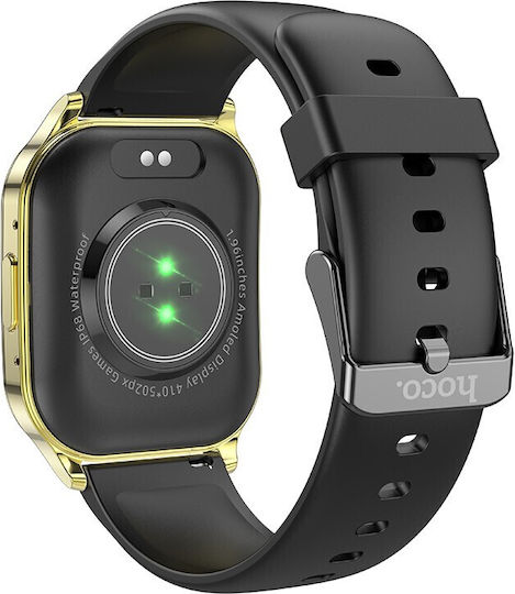 Hoco Y19 Smartwatch με Παλμογράφο (Χρυσό)