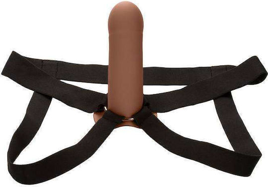 Calexotics Fără bretele Strap On cu Dildo 16cm în Culoare Maro