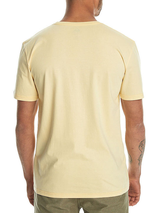 Quiksilver T-shirt Bărbătesc cu Mânecă Scurtă Mellow Yellow