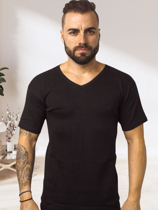Herren Unterhemden ΜΑΥΡΟ 2Packung