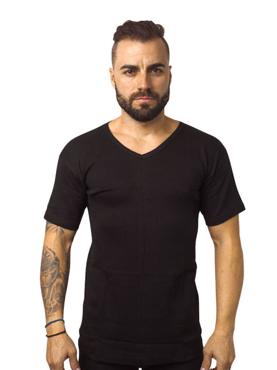 Herren Unterhemden ΜΑΥΡΟ 2Packung