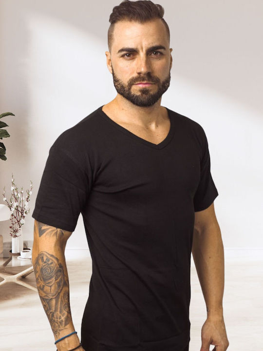 Tricouri De Corp Pentru Bărbați Mâneca Scurta Multicolor 3Pack