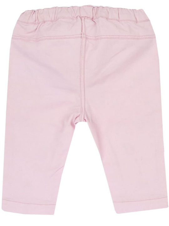 Chicco Pantaloni copii din denim Roz