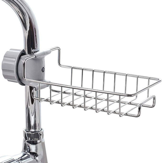 Zola Küchenspülen-Organisatoren Schwamm-Halter aus Metall Grau 17x10x5cm