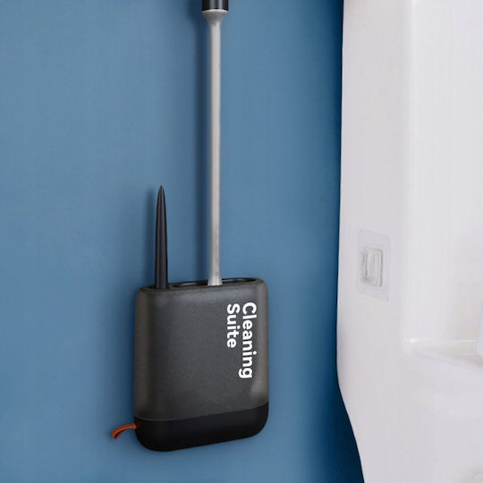 Set Accesorii Pentru Baie Din Plastic Negru 2 Bucăți