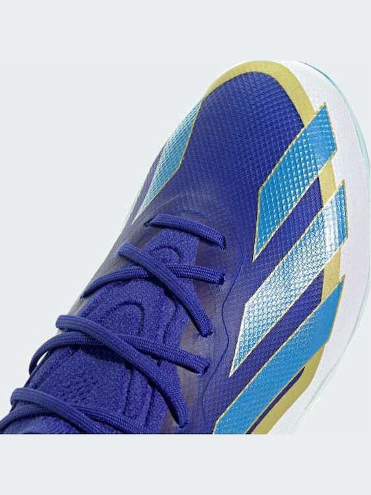 adidas X Crazyfast Messi Elite Football Shoes with Cleats Lucid Blue / Blue Burst / Cloud White