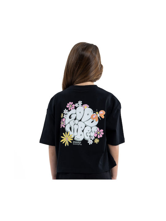 District75 Kids T-shirt Black