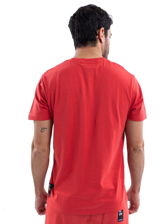 District75 Men's Short Sleeve Blouse Red