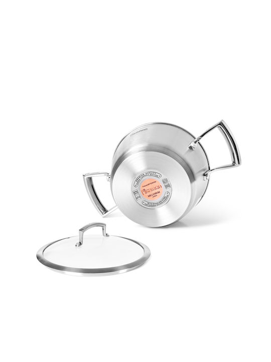 Fissman Tiefer Edelstahl-Topf 20cm