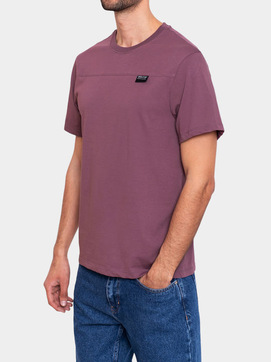 3Guys Men's Short Sleeve T-shirt Purple