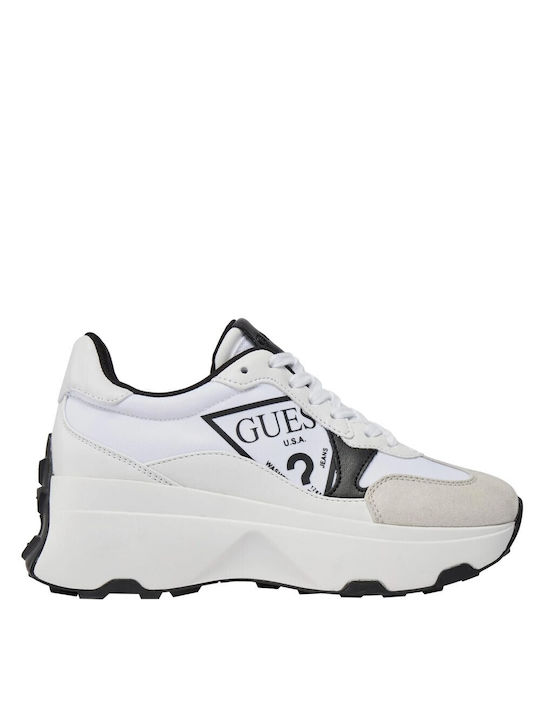 Guess Γυναικεία Chunky Sneakers Λευκό