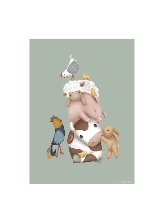 Little Dutch Παιδική Αφίσα Little Farm 30x42εκ.