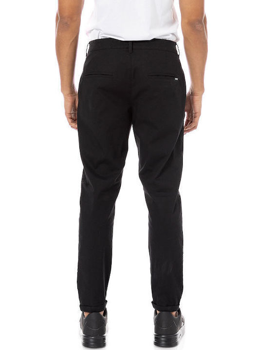 Trousers Chino Elastic in Slim Fit Black